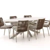 Bellagio Caronia/Furato ellips 240 cm Gartenmöbel-Set 7-teilig stapelbar