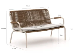 Bellagio Caronia Gartensofa 2-Sitzer 150 cm