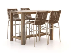 Bellagio Caronia/ROUGH-X 135 cm Gartenbar-Set 5-teilig stapelbar