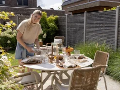 Bellagio Caronia/Sora ø 127 cm Gartenmöbel-Set 5-Teilig Stapelbar