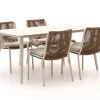 Bellagio Caronia/Sora 160 cm Gartenmöbel-Set 5-Teilig Stapelbar