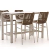 Bellagio Caronia/Trecenta 150 cm Gartenbar-Set 5-teilig stapelbar