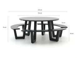 Bellagio Cavoli Picknicktisch ø 150 cm