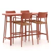 Bellagio Cino 175 cm Gartenbar-Set 5-Teilig Stapelbar