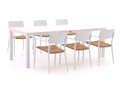 Bellagio Cino/Menzano 220 cm Gartenmöbel-Set 7-teilig stapelbar