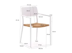 Bellagio Cino/Menzano 220 cm Gartenmöbel-Set 7-teilig stapelbar
