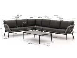 Bellagio Cupello Ecklounge-Set 5-teilig links