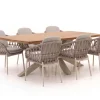 Bellagio Cupello/Induno dänisch oval 220 cm Gartenmöbel-Set 7-teilig