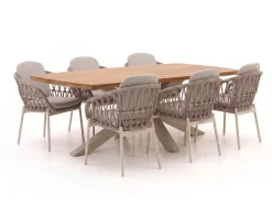 Bellagio Cupello/Induno dänisch oval 220 cm Gartenmöbel-Set 7-teilig
