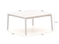Bellagio Cupello loungetisch 77x77x40 cm