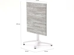 Bellagio Dranera/Canzo 70 cm Gartenmöbel-Set 3-teilig stapelbar