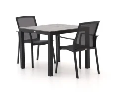 Bellagio Dranera/Fidenza 90 cm Gartenmöbel-Set 3-teilig stapelbar