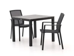 Bellagio Dranera/Fidenza 90 cm Gartenmöbel-Set 3-teilig stapelbar