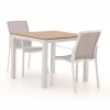 Bellagio Dranera/Fidenza 90 cm Gartenmöbel-Set 3-teilig stapelbar