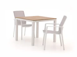 Bellagio Dranera/Fidenza 90 cm Gartenmöbel-Set 3-teilig stapelbar