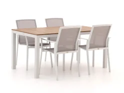Bellagio Dranera/Fidenza 160 cm Gartenmöbel-Set 5-teilig stapelbar