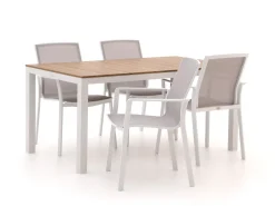 Bellagio Dranera/Fidenza 160 cm Gartenmöbel-Set 5-teilig stapelbar