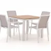 Bellagio Dranera/Fidenza 90 cm Gartenmöbel-Set 5-teilig stapelbar