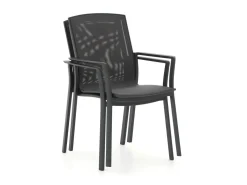 Bellagio Dranera/Fidenza 160 cm Gartenmöbel-Set 5-teilig stapelbar