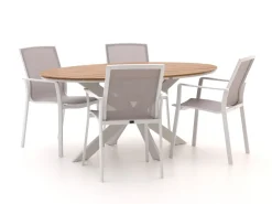 Bellagio Dranera/Fidenza oval 180 cm Gartenmöbel-Set 5-teilig stapelbar