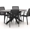 Bellagio Dranera/Fidenza oval 180 cm Gartenmöbel-Set 5-teilig stapelbar