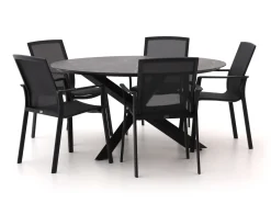 Bellagio Dranera/Lodola ø 150 cm Gartenmöbel-Set 6-teilig stapelbar