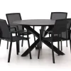 Bellagio Dranera/Lodola ø 130 cm Gartenmöbel-Set 5-teilig stapelbar