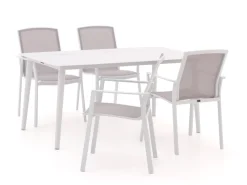 Bellagio Dranera/Sora 160 cm Gartenmöbel-Set 5-teilig stapelbar