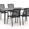 Bellagio Dranera/Sora 160 cm Gartenmöbel-Set 5-teilig stapelbar
