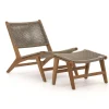 Bellagio Elcito Gartensessel mit Hocker