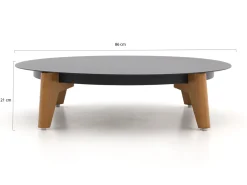Bellagio Esenta Loungetisch ø86 (h:21 cm)/ø 68 (h:19 cm)
