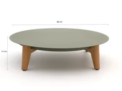 Bellagio Esenta Loungetisch ø86 (h:21 cm)/ø 68 (h:19 cm)