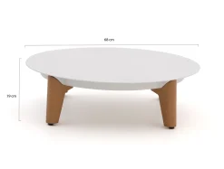 Bellagio Esenta Loungetisch ø86 (h:21 cm)/ø 68 (h:19 cm)
