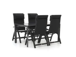 Bellagio Fermo/Sestino 160 cm Gartenmöbel-Set 5-teilig verstellbar
