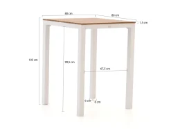 Bellagio Fidenza Bartisch 80x80x105 cm