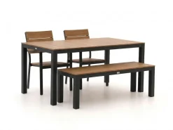 Bellagio Fidenza 160 cm Gartenmöbel-Set mit Bank 4-teilig stapelbar