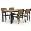Bellagio Fidenza 160 cm Gartenmöbel-Set 5-teilig stapelbar