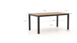 Bellagio Fidenza 160 cm Picknick-Set 3-teilig