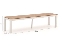 Bellagio Fidenza Picknickbank 195x45x45cm