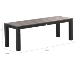 Bellagio Fidenza Picknickbank 137x45x45 cm
