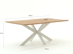Bellagio Furato Gartentisch 180x106 cm