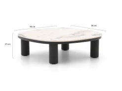 Bellagio Gorizia Lounge Gartentisch 90x90x27 cm