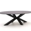 Bellagio Induno Ellips Low Dining Gartentisch 240x120 cm