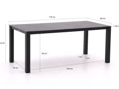 Bellagio Lagundo Gartentisch 180x90 cm