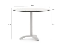 Bellagio Lisio Gartentisch ø 80 cm (H: 73 cm)