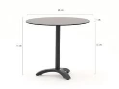 Bellagio Lisio Gartentisch ø 80 cm (h: 73 cm)