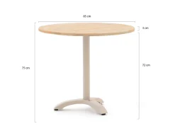 Bellagio Lisio Gartentisch ø 85 cm (h: 75 cm)