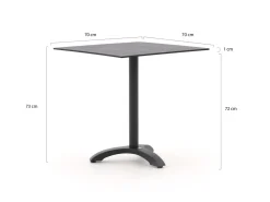 Bellagio Lisio Gartentisch 70x70x73 cm