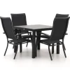 Bellagio Lugo/Fidenza 90 cm Gartenmöbel-Set 5-teilig stapelbar