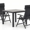 Bellagio Lugo/Fidenza 90 cm Gartenmöbel-Set 3-teilig verstellbar